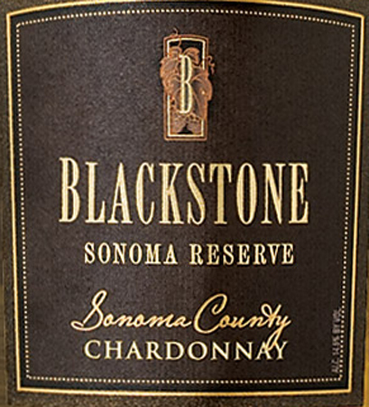 Blackstone Chardonnay Reserve Sonoma County
