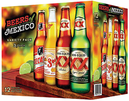 Dos Equis Beer Of Mexico Variety Pack 12 PK Bottles