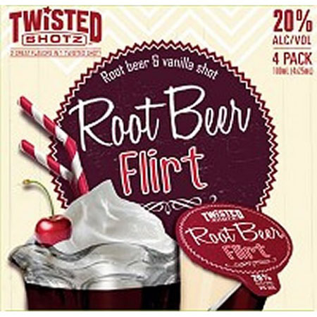 Twisted Shotz Root Beer Flirt 4 Pack