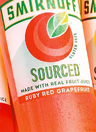 Smirnoff Sourced Ruby Red Grapefruit Vodka