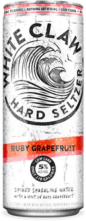White Claw Hard Seltzer Ruby Grapefruit 6 PK Cans
