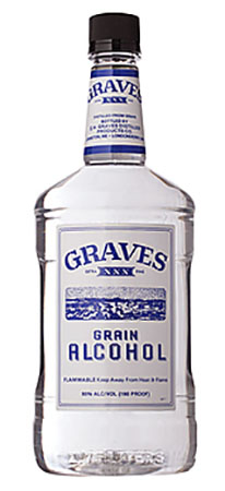 Graves Grain Alcohol 190 Proof Vodka