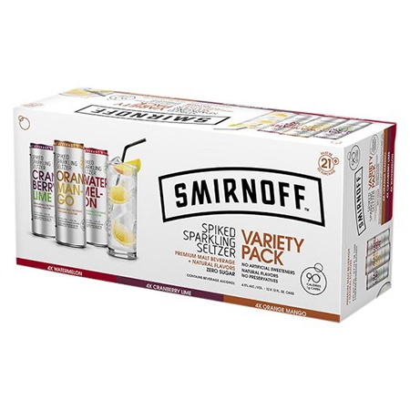 Smirnoff Hard Seltzer Variety 12 PK Cans