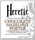 Heretic Chocolate Hazelnut Porter 4 PK Cans