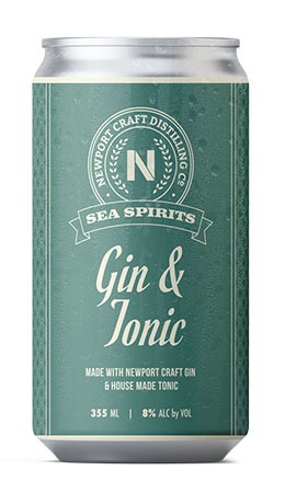 Newport Craft Gin & Tonic 4 PK Cans
