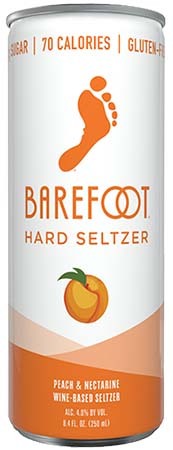 Barefoot Hard Seltzer Peach 4 PK