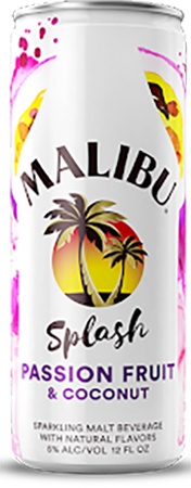 Malibu Splash Passion Fruit Coconut 4 PK Cans